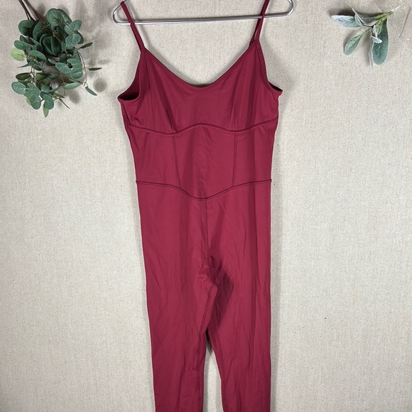 Joy Lab > Cranberry Sleeveless Jumpsuit Large - Picture 5 of 8